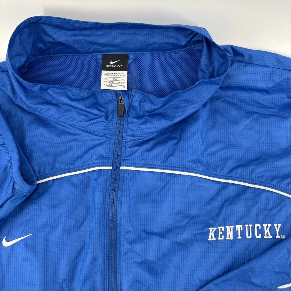Nike Mens Jacket 3XL Blue Kentucky Wildcats Storm-Fit Windbreaker UK‎ NCAA
